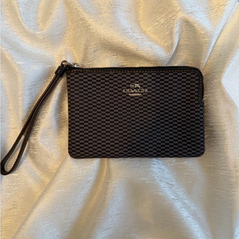 Coach Black Wristlet